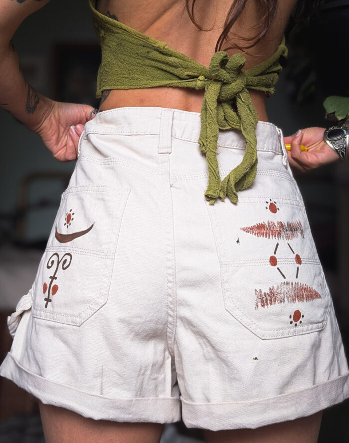 Reworked Fern Moon Shorts