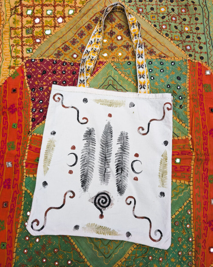 Reworked Fern Spiral Tote Bag