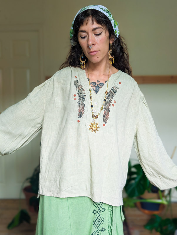 Fern Print Blouse