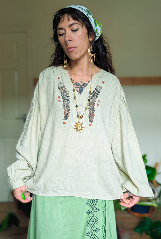 Fern Print Blouse - Image 3