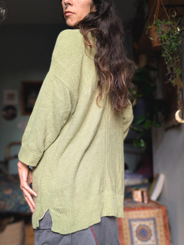 Reworked Fern Print Cardigan - Image 4