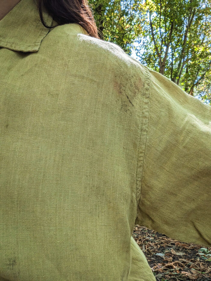 Reworked Fern Print Linen Shirt - Image 6