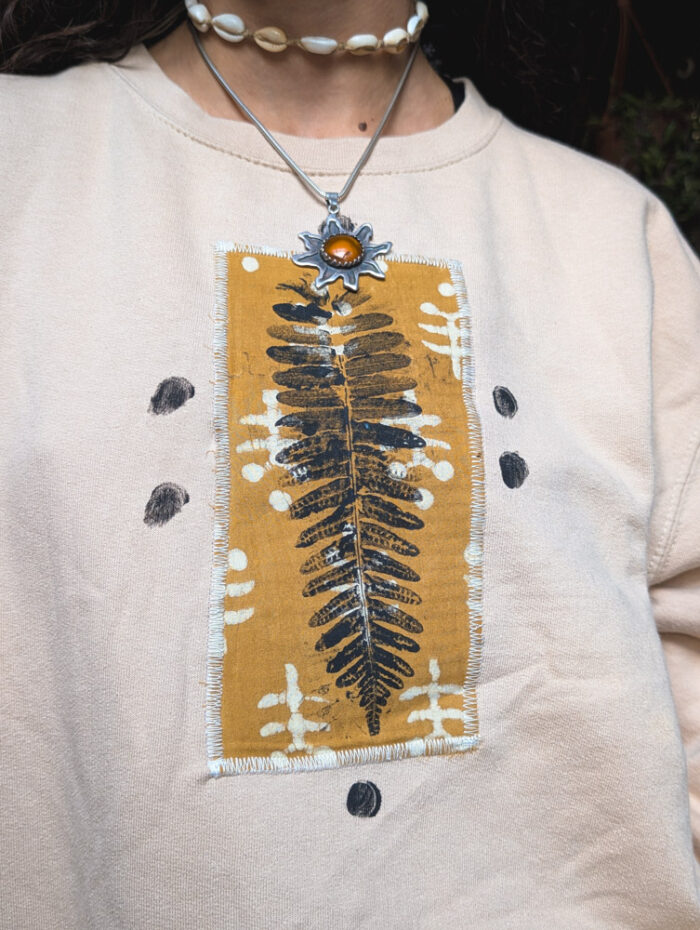 Reworked Fern Print Sweatshirt - Image 2