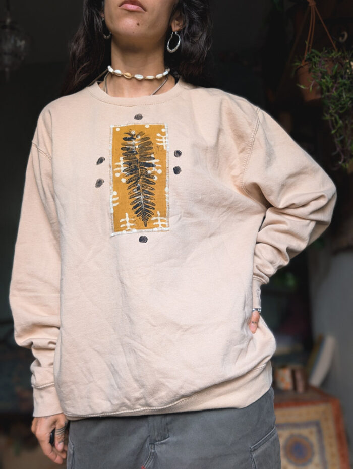 Reworked Fern Print Sweatshirt - Image 4