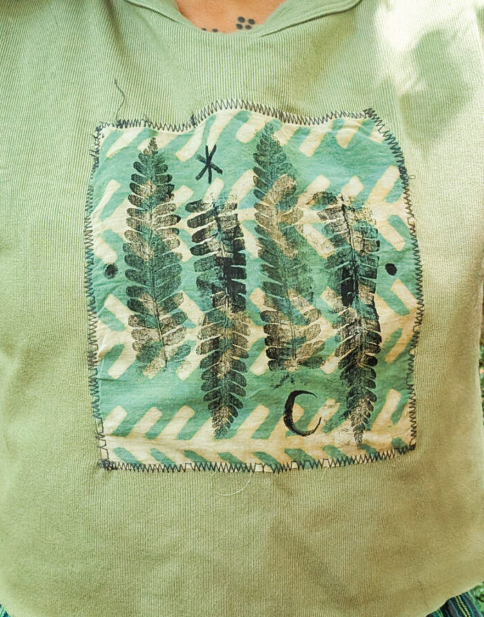 Reworked Fern Print Vest - Image 3
