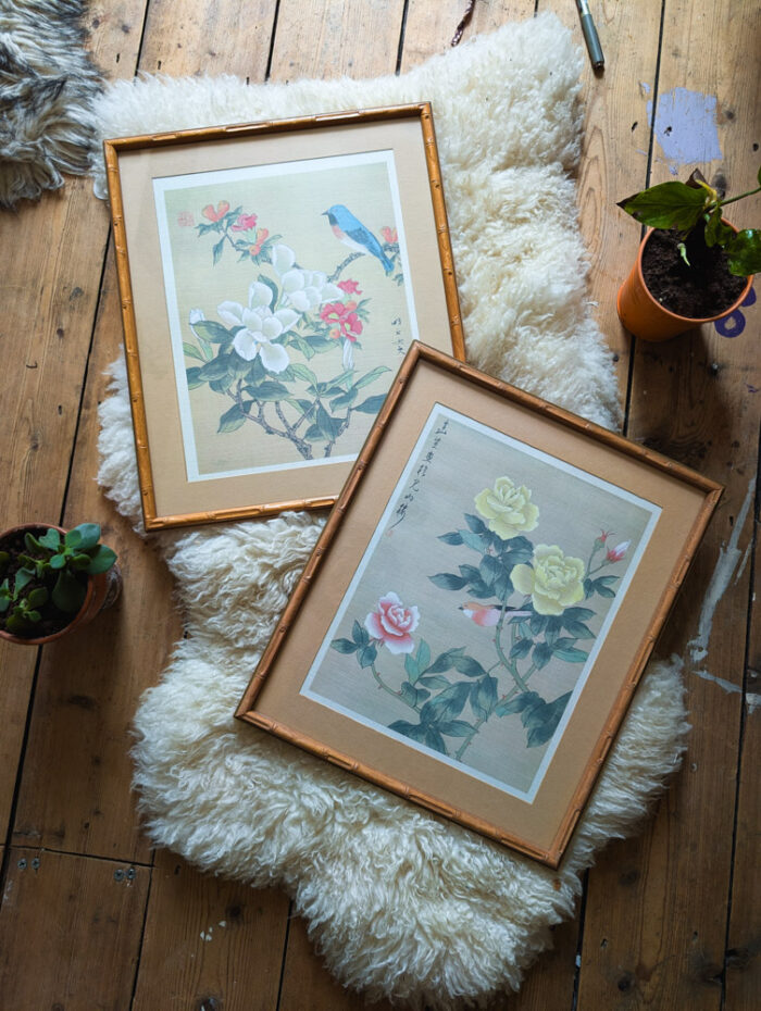 Pair of Vintage Framed Japanese Prints - Image 9
