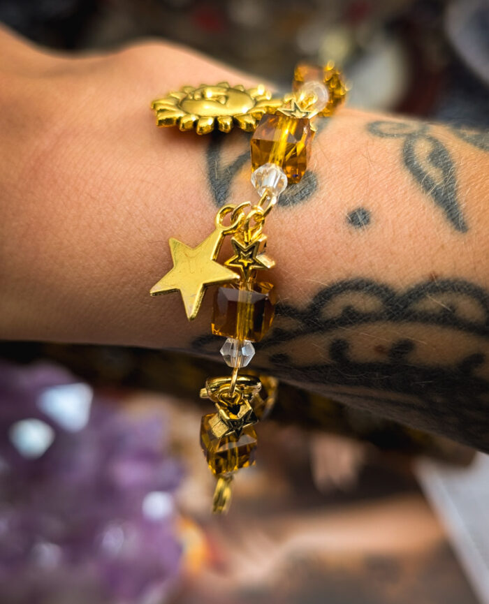 Gold & Amber Celestial Bracelet - Image 2