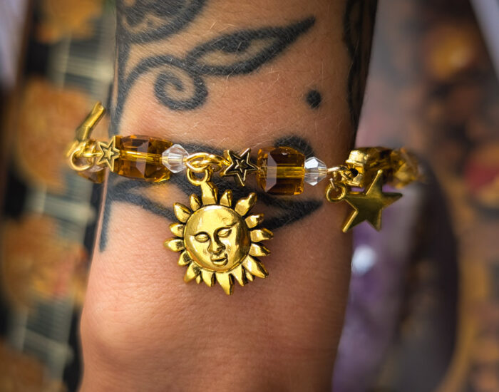 Gold & Amber Celestial Bracelet - Image 4