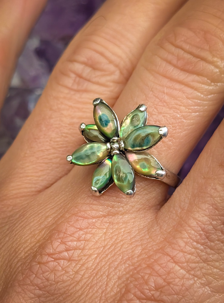 925 Silver Flower Ring - Image 3