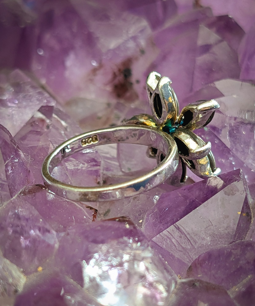 925 Silver Flower Ring - Image 2