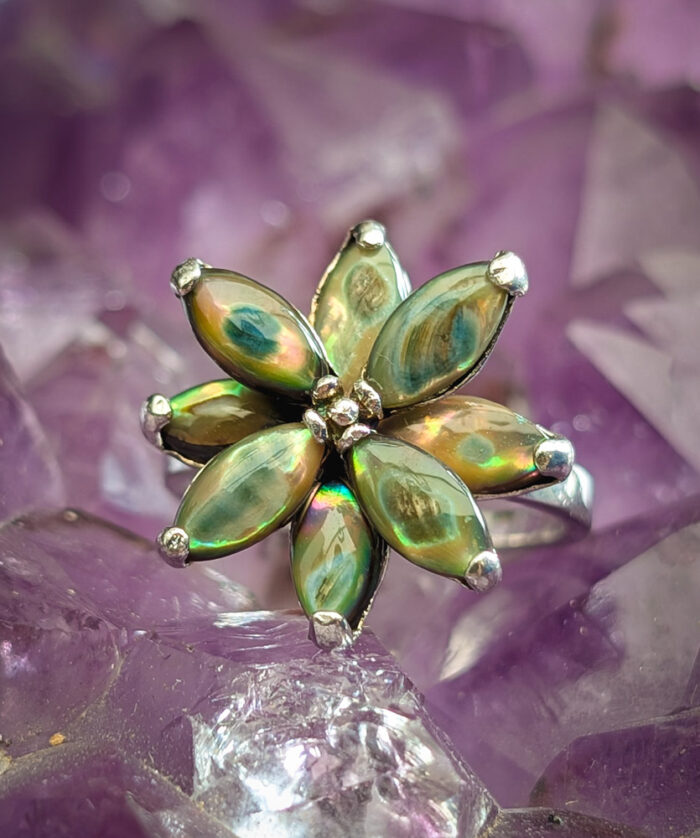 925 Silver Flower Ring