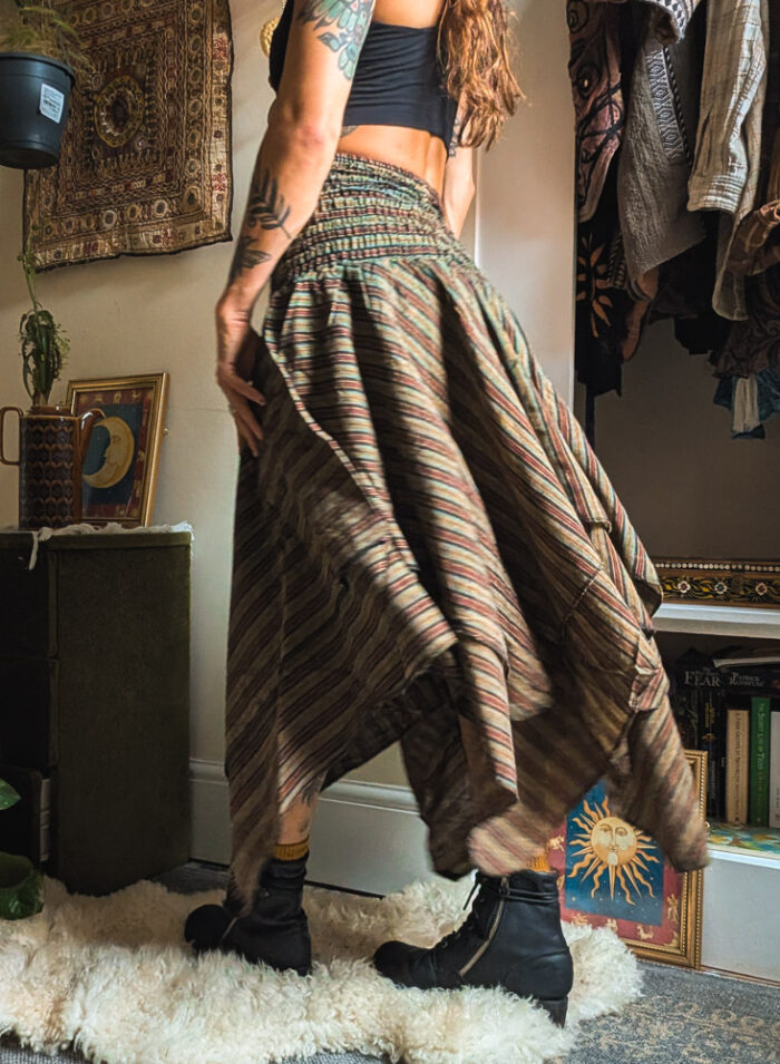 Green Hanky Hem 2-in-1 Dress / Skirt - Image 7