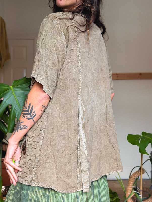 Grey Embroidered Top - Image 2