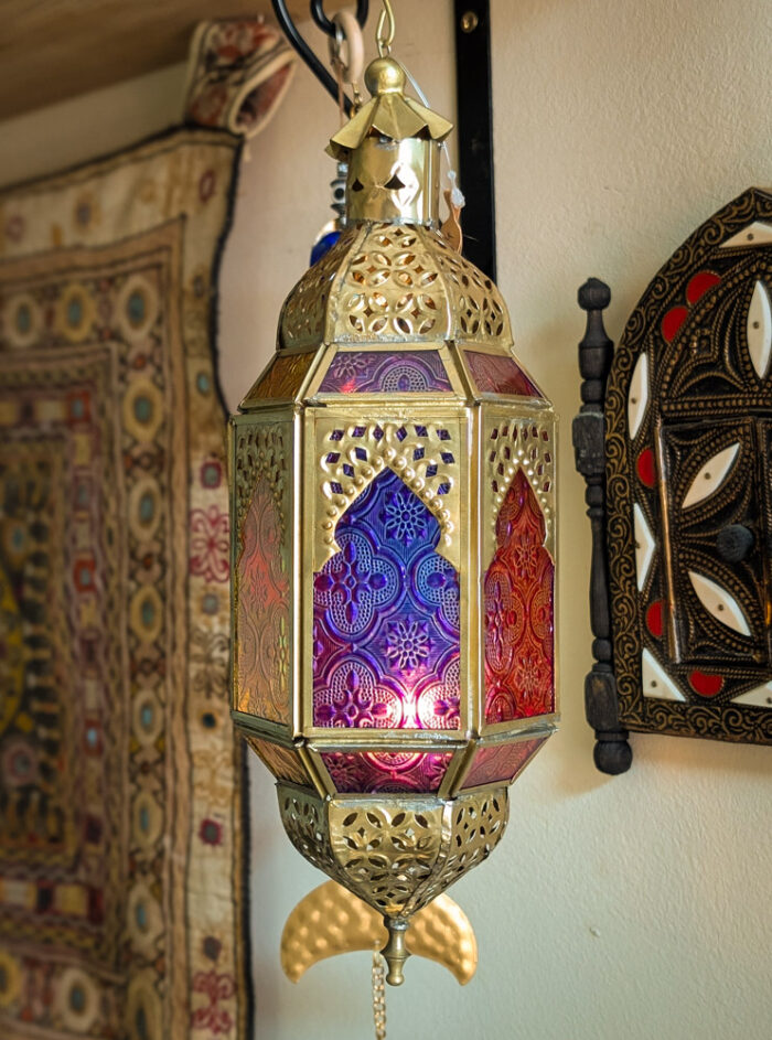 Medium Brass Hanging Lantern