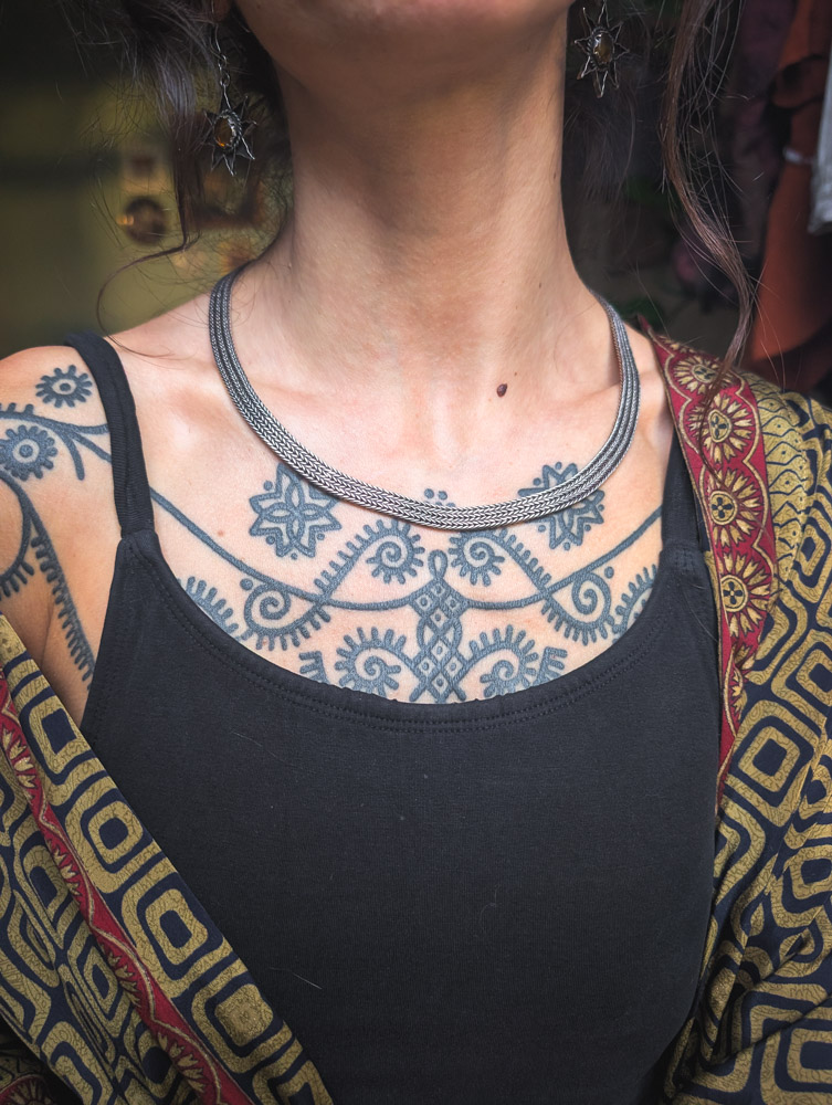 Vintage Indian Herringbone 925 Necklace - Image 7