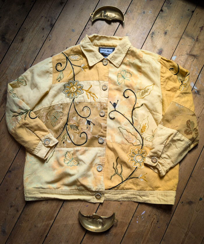 Vintage Sunshine Embroidered Patchwork Jacket