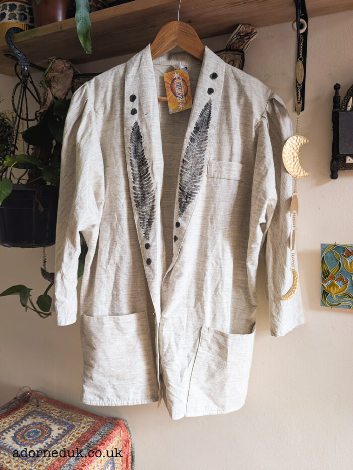 Reworked Fern Print Neutral Jacket - Image 4