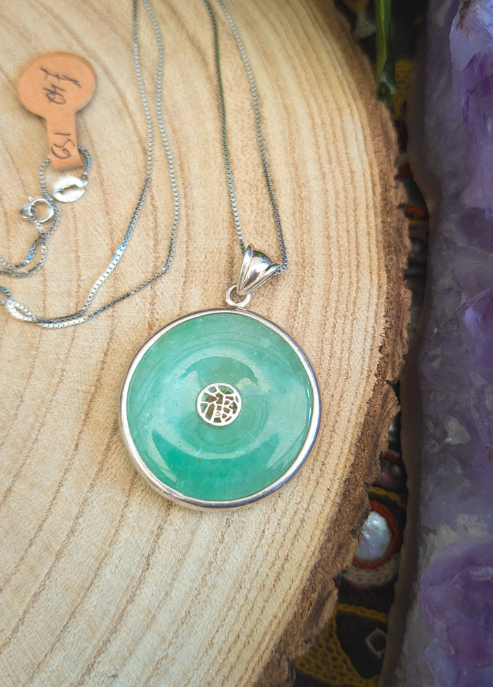 925 Silver & Jade Necklace - Image 2