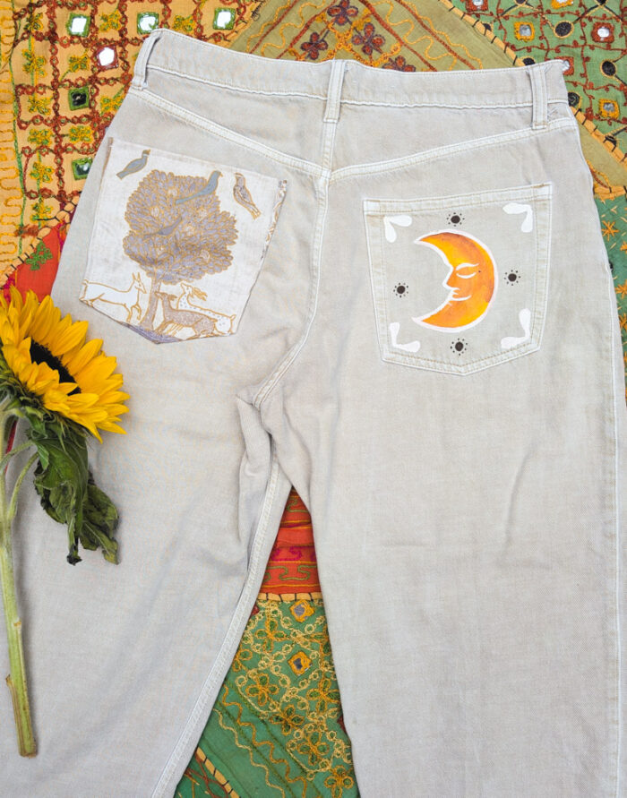 Reworked Moon Mom Jeans