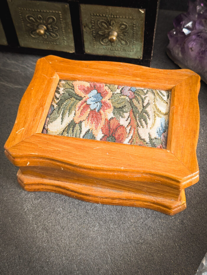 Preloved Tapestry Jewellery Box