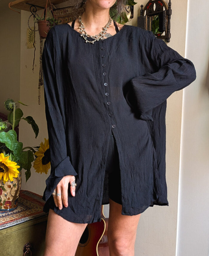 Vintage Sheer Tunic / Mini Dress - Image 5