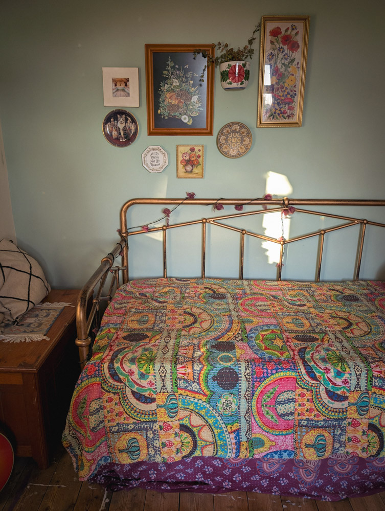 Indian Patchwork Kantha Throw - Image 2