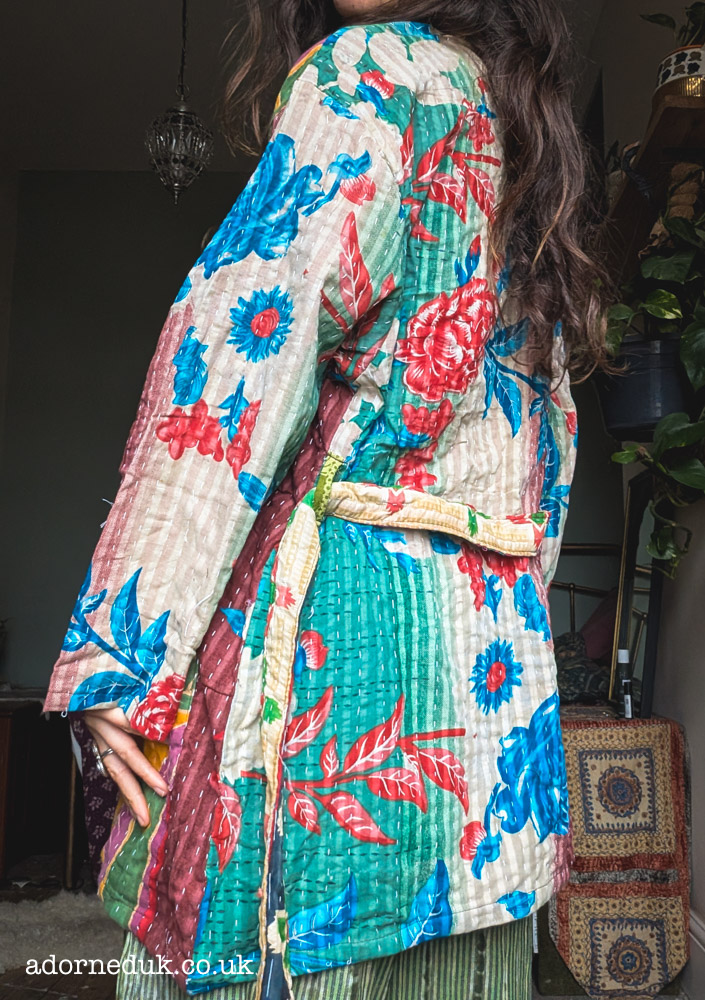 Short Kantha Robe / Jacket 2 - Image 2