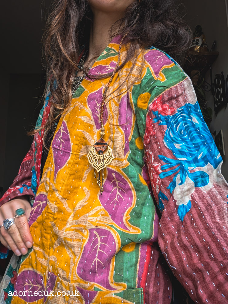 Short Kantha Robe / Jacket 2 - Image 4