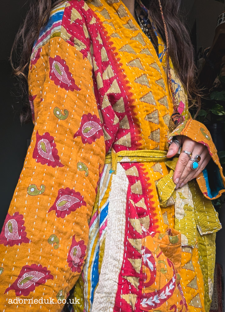 Short Kantha Robe / Jacket 3 - Image 2