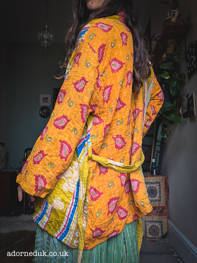 Short Kantha Robe / Jacket 3 - Image 5