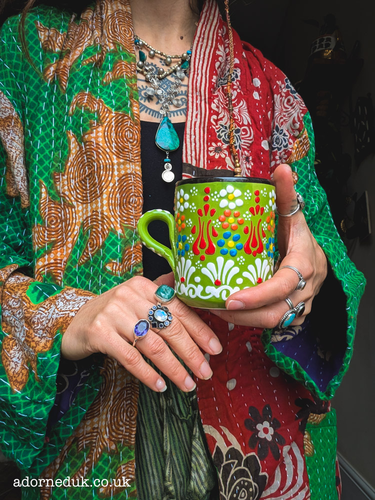 Short Kantha Robe / Jacket 4 - Image 5