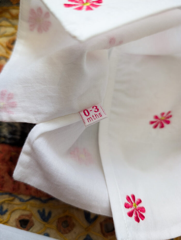 Baby Embroidered Top & Trousers Set - Image 3