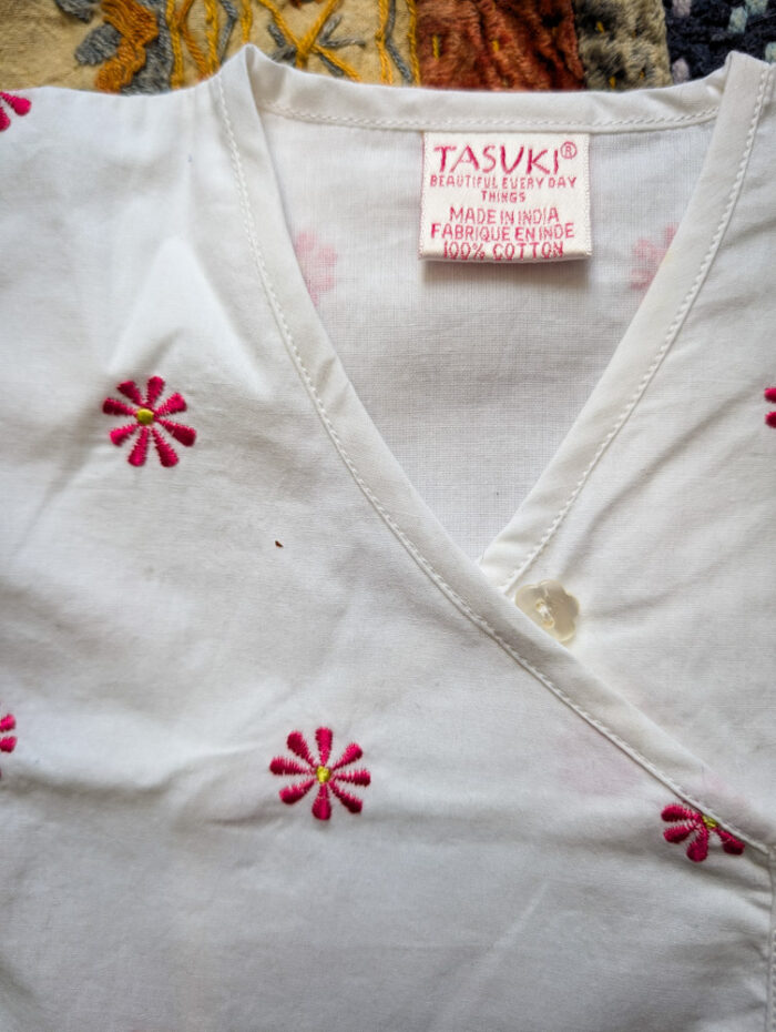 Baby Embroidered Top & Trousers Set - Image 4
