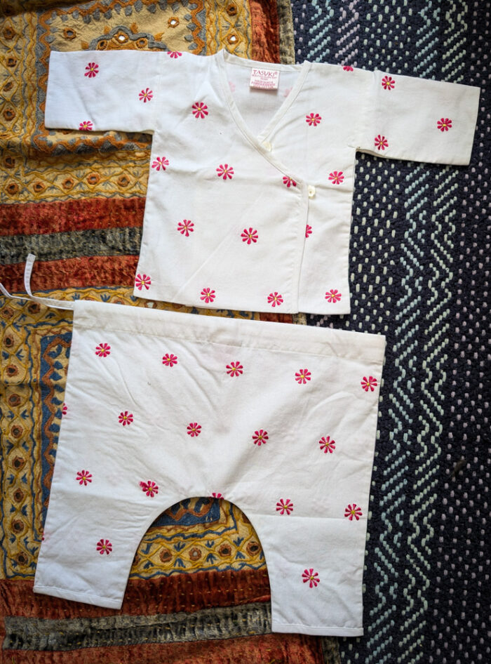Baby Embroidered Top & Trousers Set