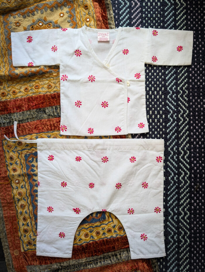Baby Embroidered Top & Trousers Set - Image 6