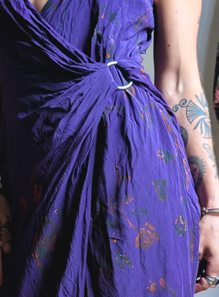 Kooples Purple Silk Dress - Image 8