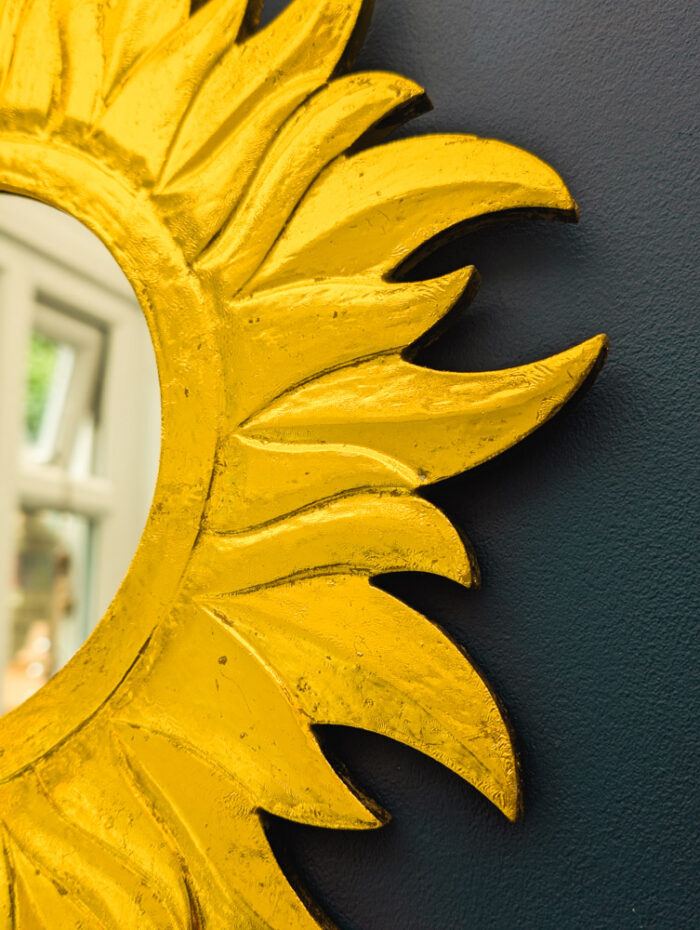 Large Gold Sun Mirror - Image 4