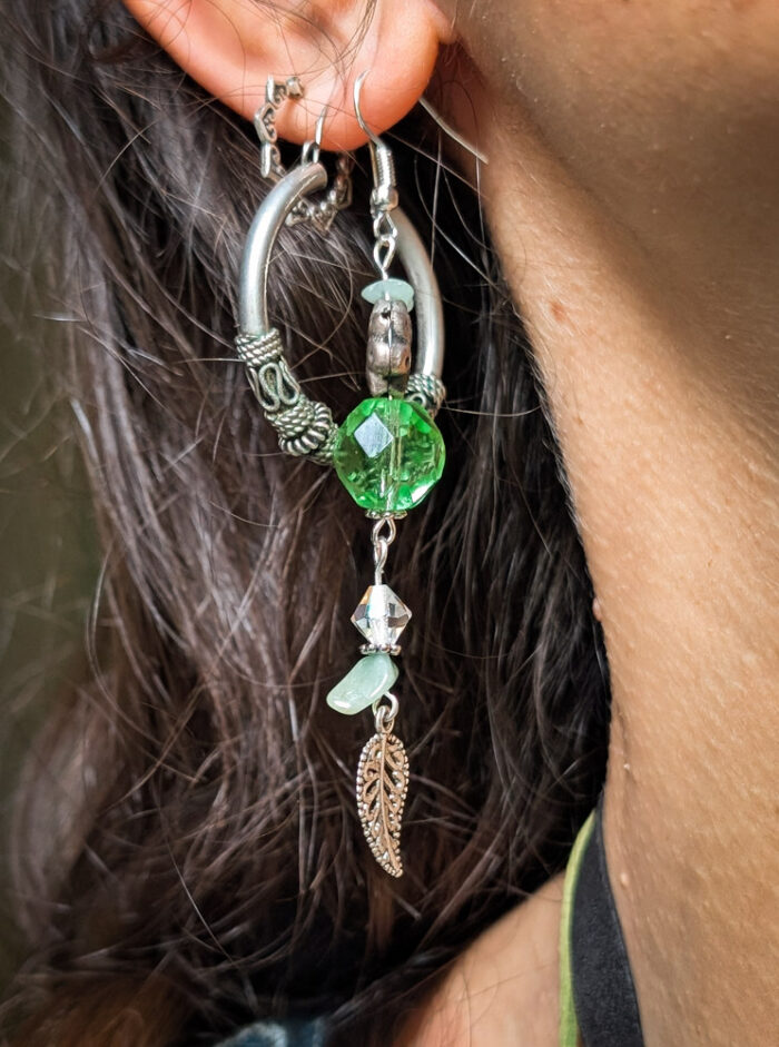 Whimsical Leaf Earrings - Image 3