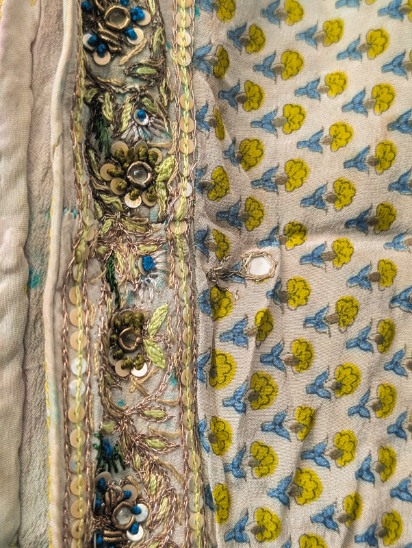 Lime Recycled Silk Scarf - Image 4