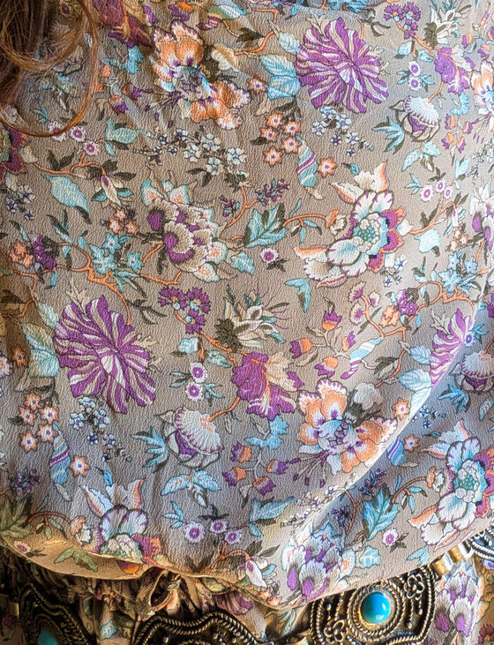 Retro Silk Mini Dress - Image 7