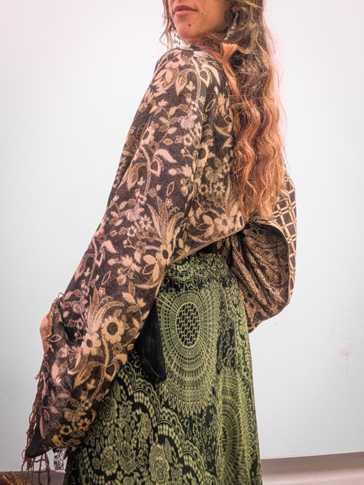 Upcycled Metallic Oversize Top - Image 2