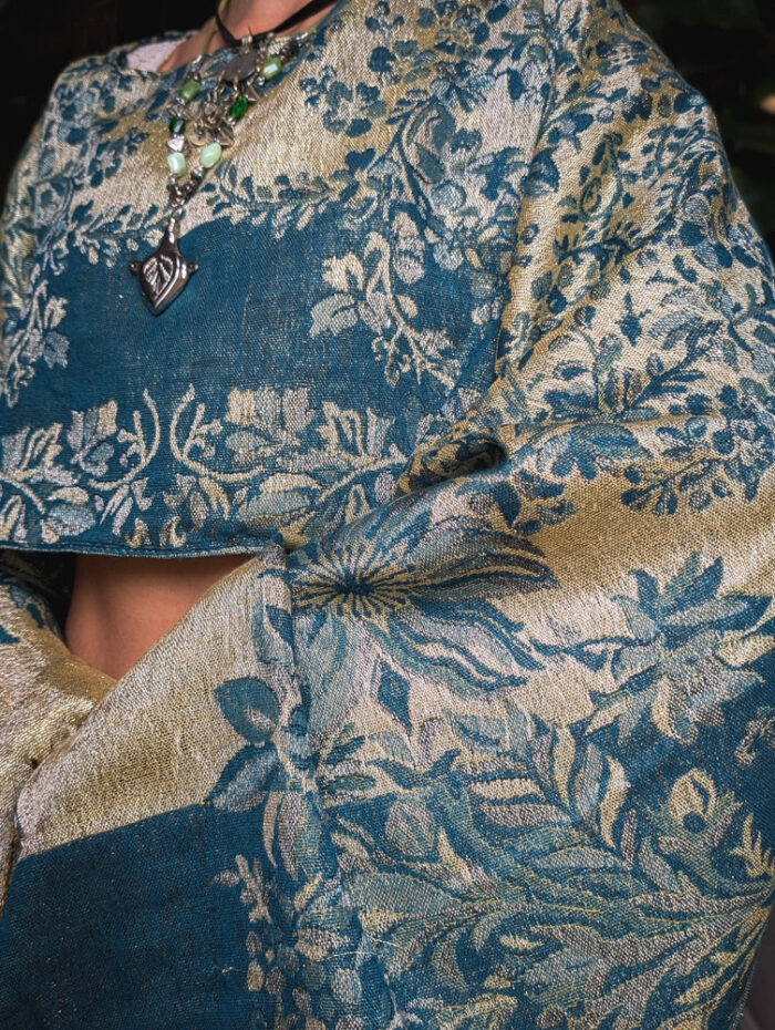 Upcycled Blue Metallic Fairy Top - Image 4