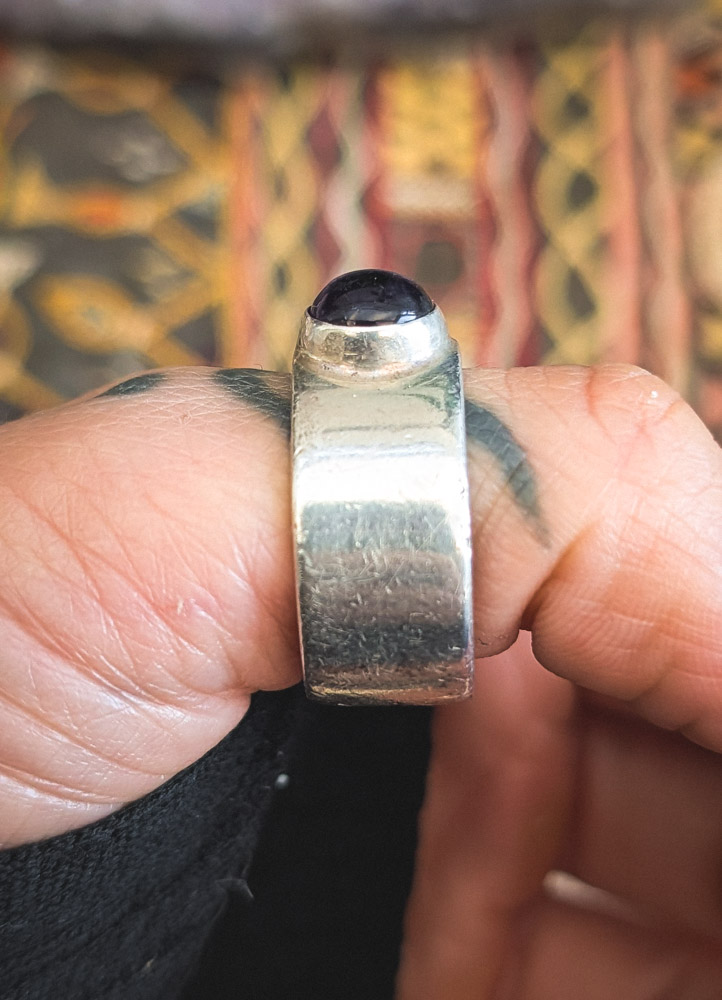 Vintage 925 Mexican Amethyst Ring - Image 3