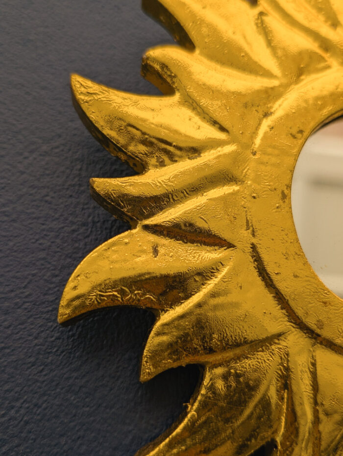 Small Gold Sun Mirror - Image 2