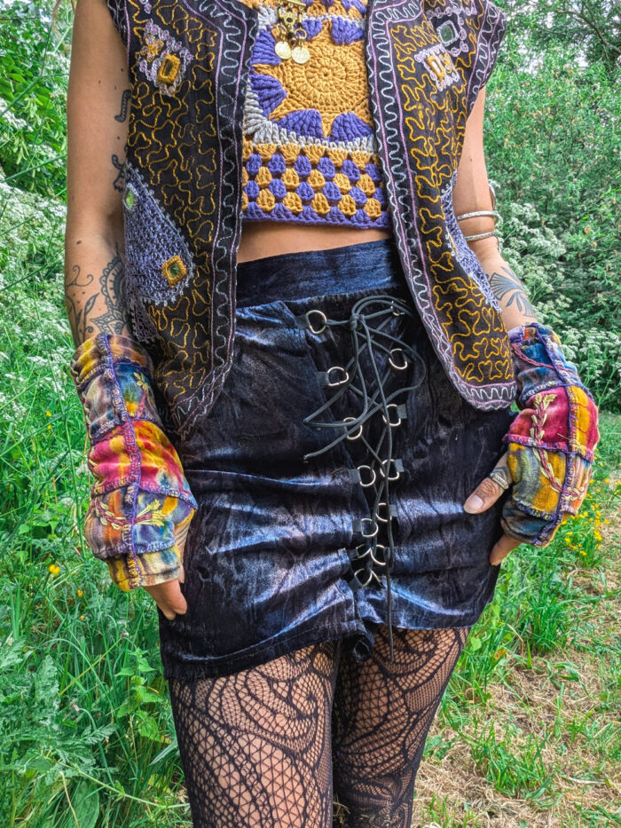 Vintage Indian Embroidered Waistcoat - Image 2