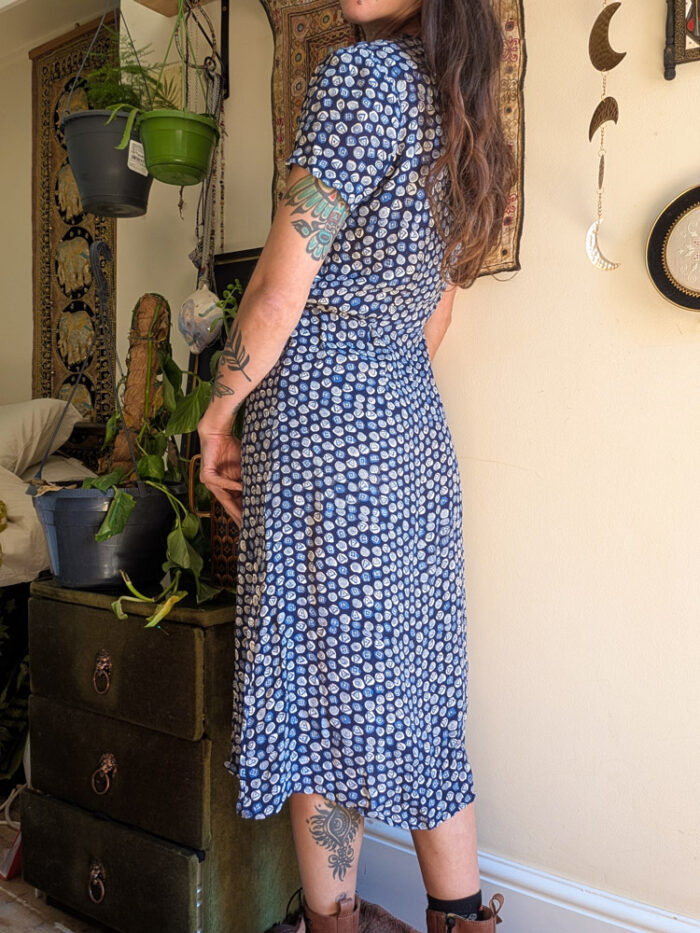 90s Monsoon Printed Maxi Dress - Image 4