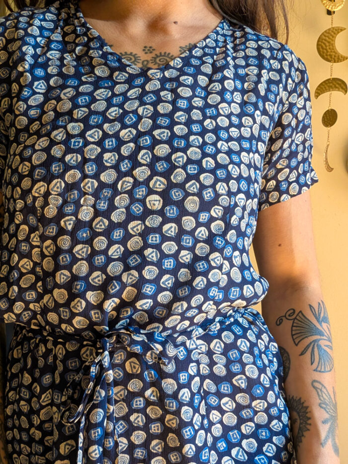90s Monsoon Printed Maxi Dress - Image 6