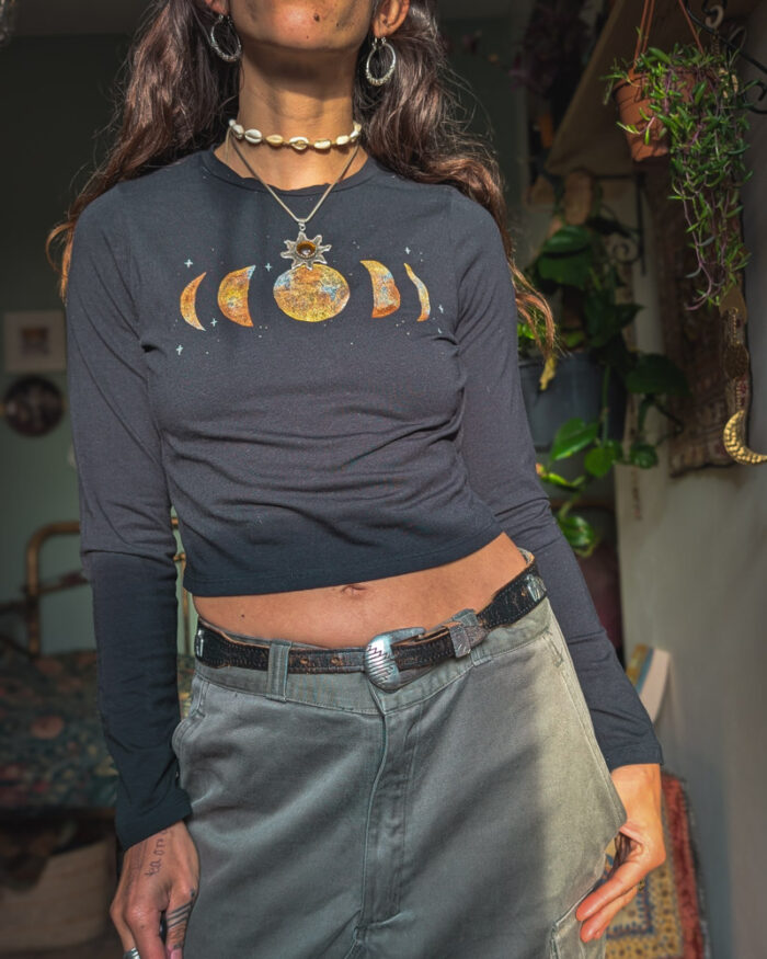 Reworked Moon Phase Crop Top - Image 4