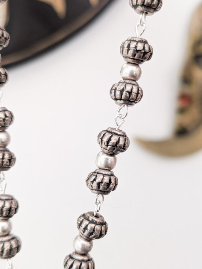 Silver Crescent Moon Necklace - Image 5