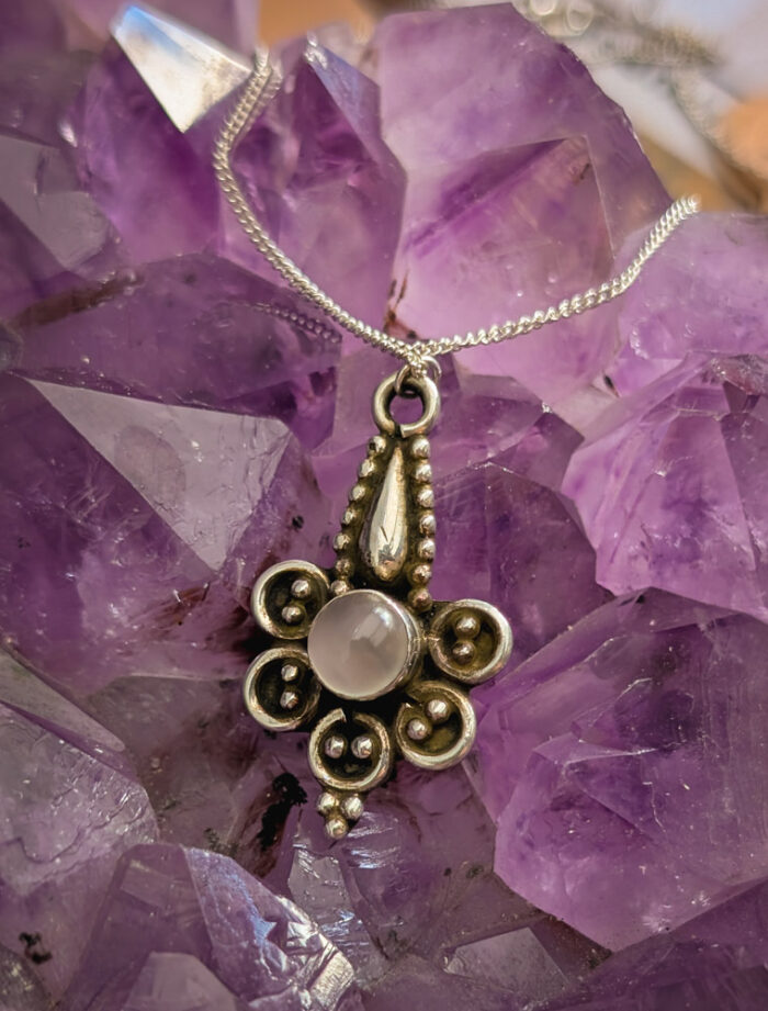 925 Silver Moonstone Necklace